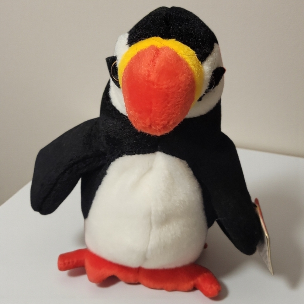Vtg 1997 TY Beanie Baby Puffer The Puffin Retired 1998 Errors